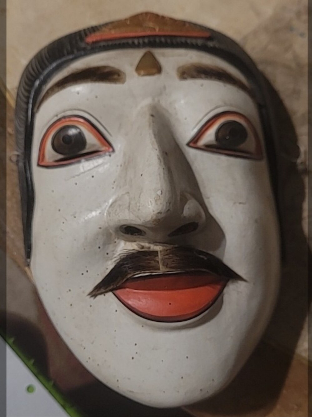 Handcarved & Painted Bali, Indonesia Dalem Dansk Mask Art